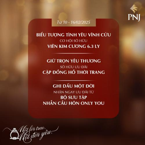 Một Lời Trao, Một Đời Yêu Cùng PNJ